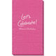 Fun Let's Celebrate Moire Guest Towels Image 4 of 4